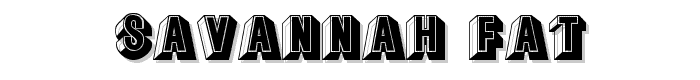 Savannah Fat font